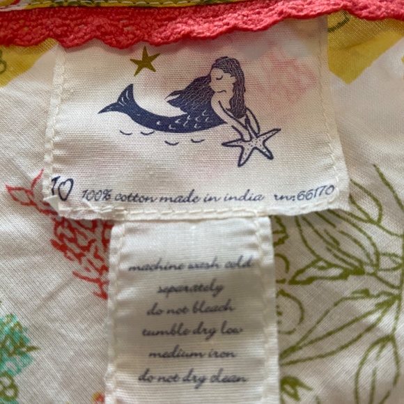 Anthropologie - Rare adorable Summer print Size 10 Top - Picture 3 of 5